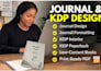 design journal and planner interiors for amazon KDP